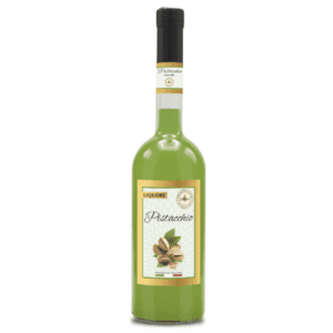 Botella de licor de pistacho