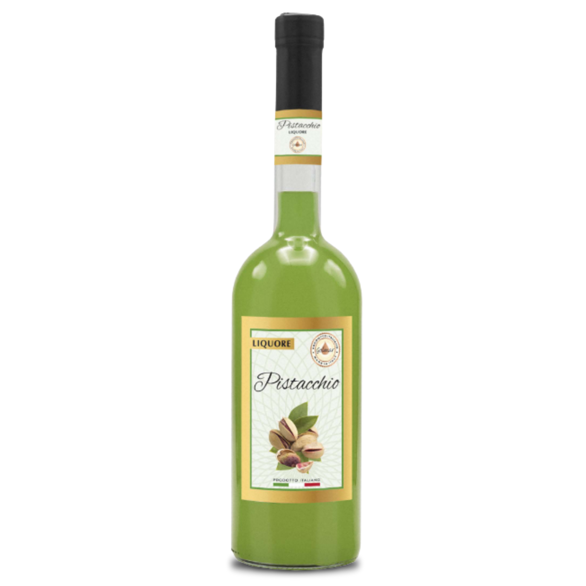 Botella de licor de pistacho
