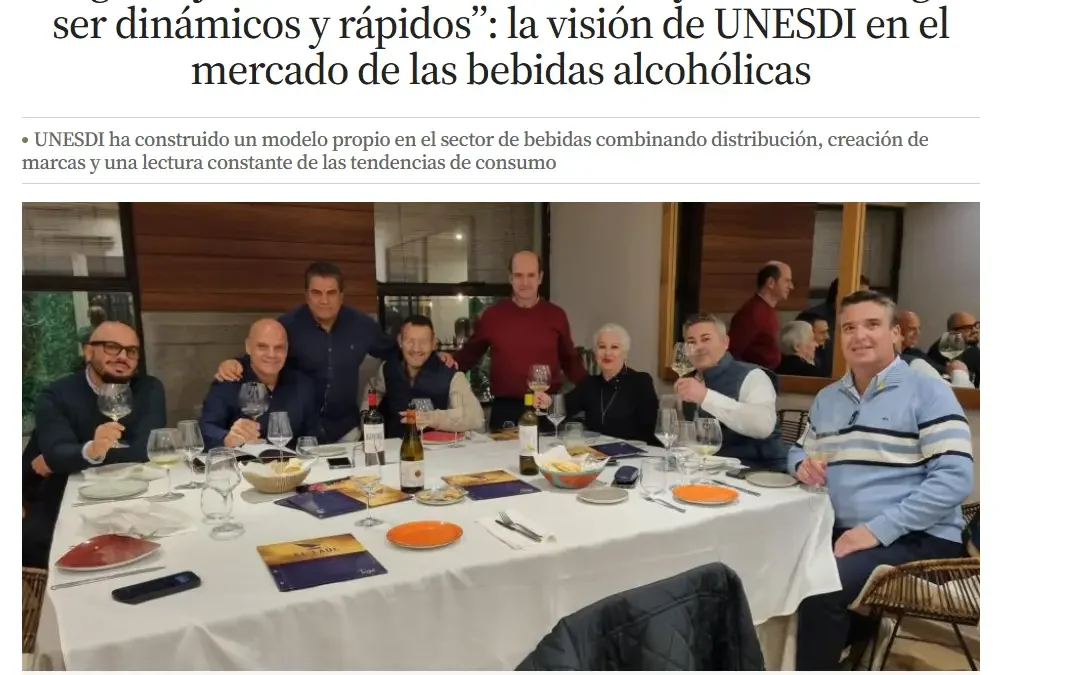 Unesdi en La Vanguardia: Innovación y tendencias en el sector de las bebidas